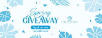 Spring Giveaway Flowers Facebook Cover Design