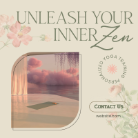 Yoga Floral Zen Instagram Post Image Preview