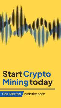 Cryptocurrency Market Mining Instagram Story