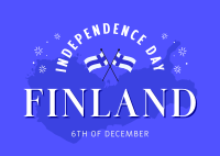 Independence Day For Finland Postcard