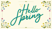 Floral Hello Spring Facebook Event Cover