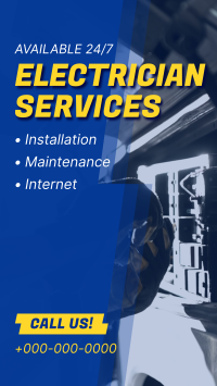 Electrical Repair Service Facebook Story