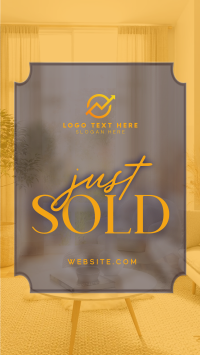 Minimalist Just Sold Real Estate Instagram Reel Image Preview