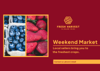 Weekend Fruits Postcard Image Preview