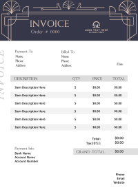 Pattern Invoice example 4