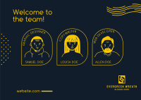 Welcome Team Postcard