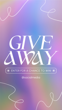 Minimalist Gradient Giveaway Instagram Story