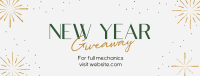 Sophisticated New Year Giveaway Facebook Cover