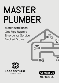 Master Plumber Flyer Design