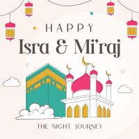 Isra and Mi'raj Night Journey Instagram Post Design