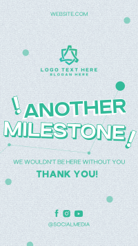 Minimalist Company Milestone Instagram Story