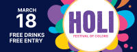 Holi Festival Facebook Cover Image Preview