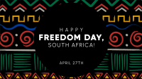 Freedom Day Patterns Zoom Background