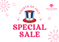 Quirky 4th of July Special Sale Postcard