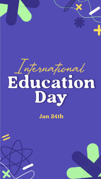 Celebrate Education Day Facebook Story Design