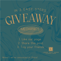 Easy Giveaway Mechanics Linkedin Post