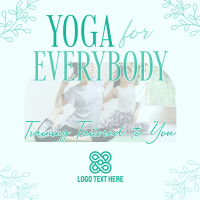 Minimalist Yoga Training Instagram Post