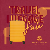 Travel Luggage Discounts Instagram Post Design