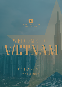 Vietnam Cityscape Travel Vlog Flyer