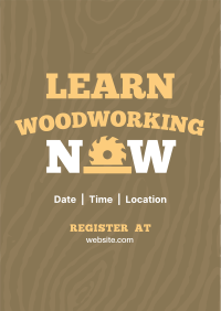 Woodworking Course Poster