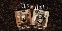 This or That Coffee Twitter Post Design