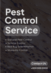 Minimalist Pest Control Flyer