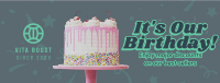 It's Our Birthday Doodles Facebook Cover Image Preview