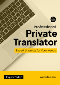 Professional Private Translator Flyer