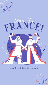 Wave Your Flag this Bastille Day Facebook Story