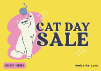 Meow Day Sale Postcard