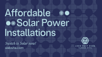 Solar Power Installations Animation