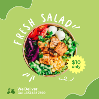 Fresh Salad Delivery Instagram Post Image Preview