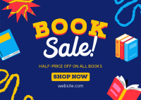 Big Book Sale Postcard