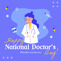 Doctors' Day Celebration Linkedin Post Design