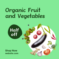 Organic Vegetables Market Instagram Post