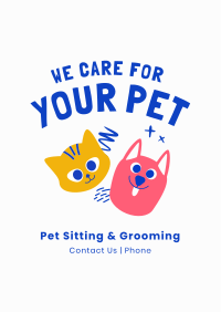 We Care For Your Pet Flyer