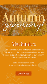 Autumn Leaves Giveaway Instagram Story