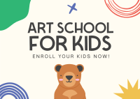 Art Class For Kids Postcard