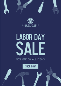 Labor Day Sale Poster