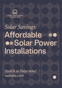 Solar Power Installations Flyer