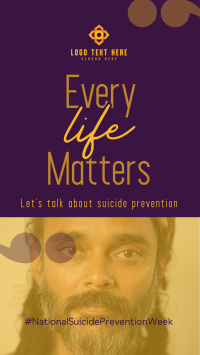 Simple Suicide Prevention Campaign Instagram Story