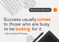 Office Business Quotes Postcard Design