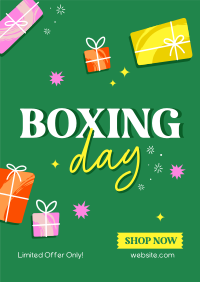 Playful Boxing Day Poster