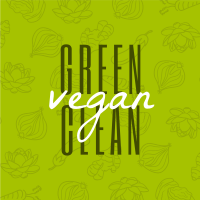 Green Clean and Vegan Instagram Post
