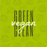 Green Clean and Vegan Instagram Post Image Preview