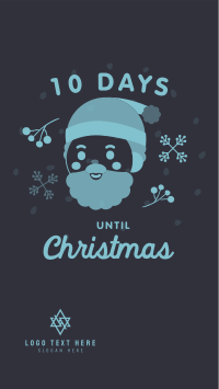 Cute Santa Countdown Instagram Story