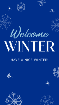Welcome Winter Instagram Reel Image Preview