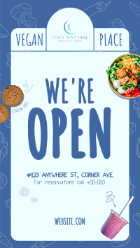 Vegan Monoline  Now Open Facebook Story