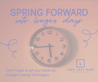 Daylight Saving Begins Facebook Post