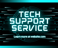 Tech Support Service Facebook Post Design